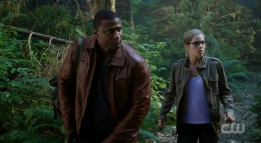 After jumping from a plane onto Lian Yu island, Felicity and John AKA Diggle go looking for Oliver to convince him to come back home, because the city needs him!