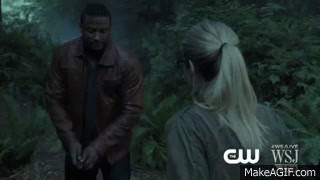 Walking around on an unknown island is never a good idea, especially when said island has land mines. Thankfully Diggle knew to tell Felicity not to move her foot off the mine.