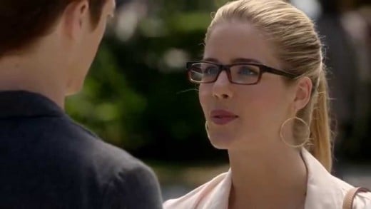 Felicity is the last person that Barry talked to before he was struck by lightning in his lab in Central City.