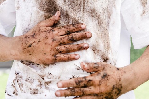Oh dear, all those stains.
