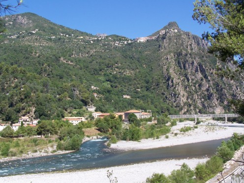 Gabre suburb in Bonson commune (Alpes-Maritimes, France)