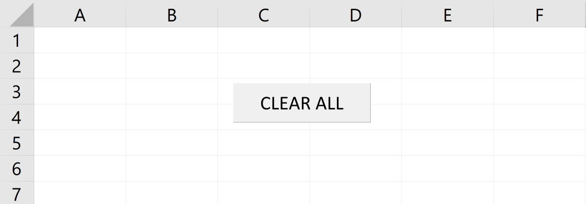 adding a reset button in excel 2010