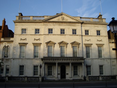 Iveagh House, 80-81 w:St Stephen's Green [South], Dublin 2: Headquarters of the Irish Department of Foreign Affairs
