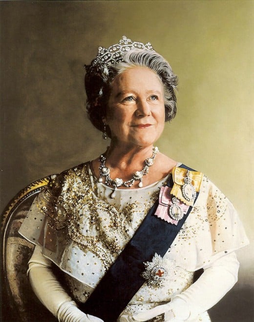 Queen Mother Elizabeth Angela Marguerite Bowes-Lyon; Born August 4, 1900; Died March 30, 2002 (aged 101)