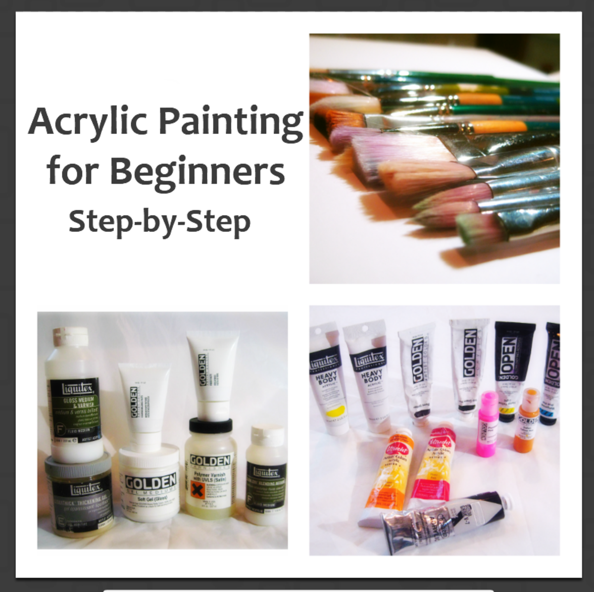 Step By Step Acrylic Painting For Beginners Feltmagnet