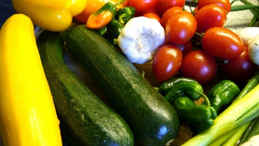 Zucchini, part of  a healthy diet