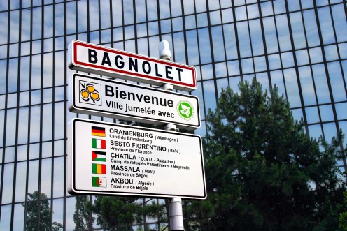 Bagnolet twinning sign