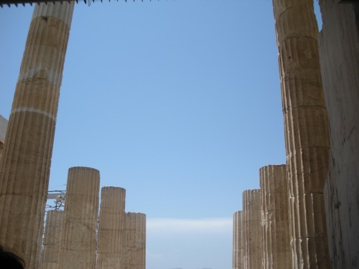 Columns at the Acropolis