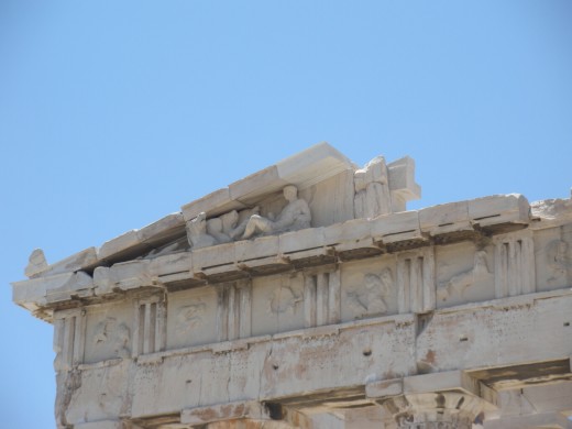 Detail on Parthenon