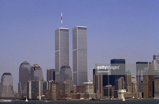 World Trade Twin Towers before attack of 9/11