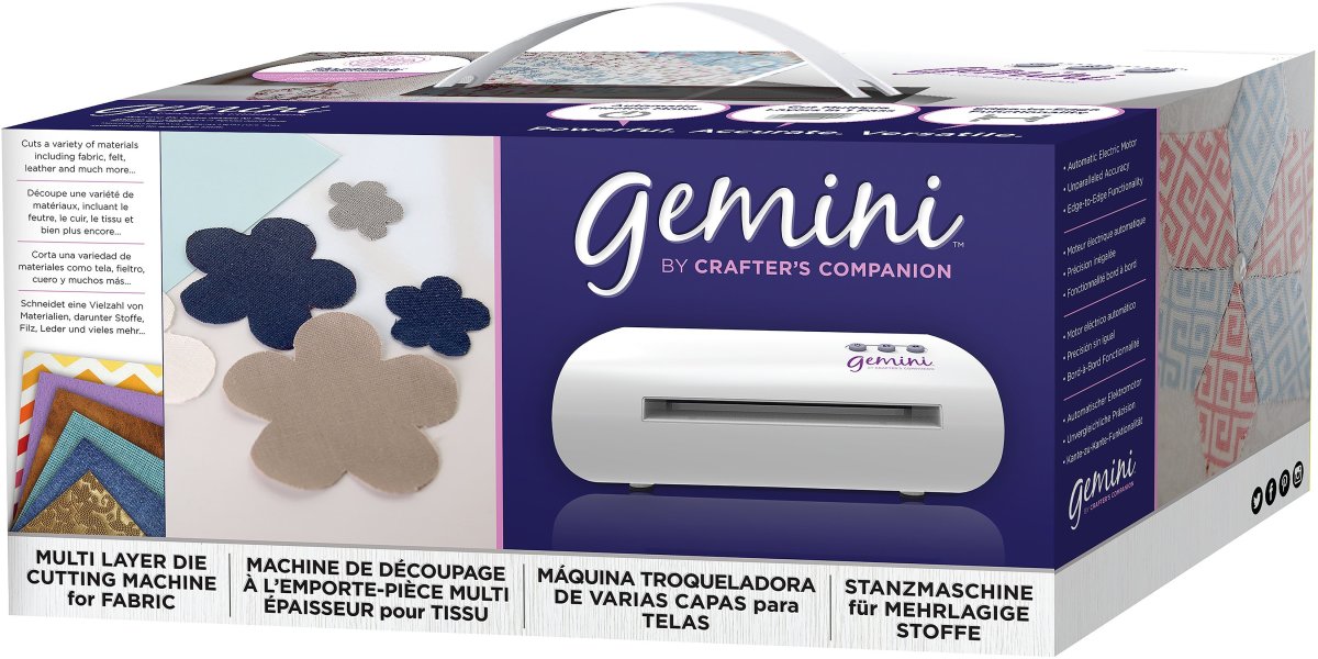 The Gemini comes is a package with everything you need to get started right away. You get all the accessories and some dies so that you can make projects right out of the box