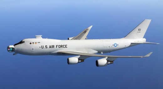 The YAL-1A, a modified 747-400 with an Airborne Laser.