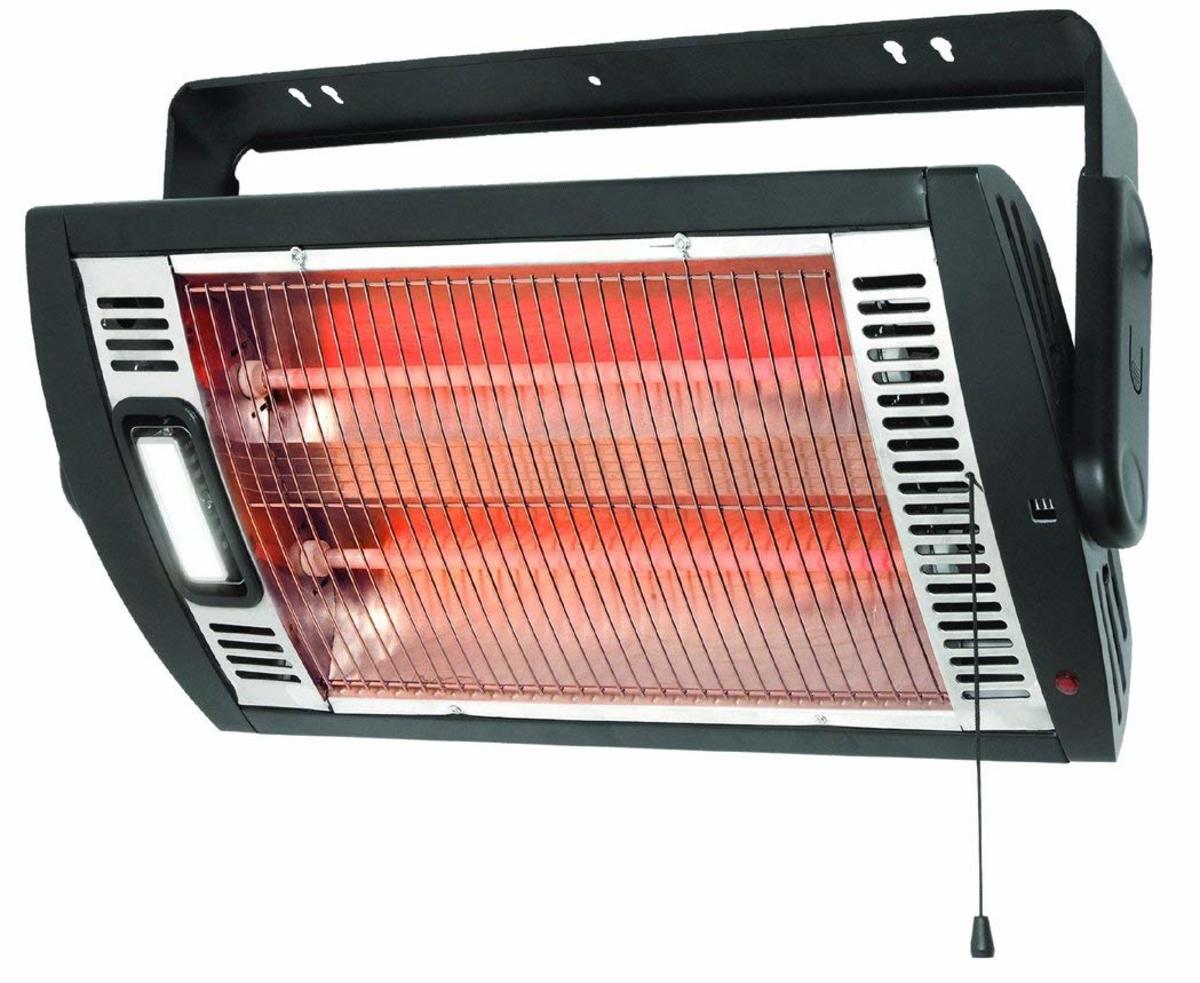 Protruding electric wall mounted heater.