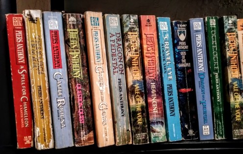 What I own of the Xanth series so far! 
