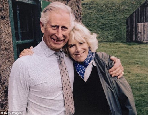 Prince Charles with Camilla Parker. 