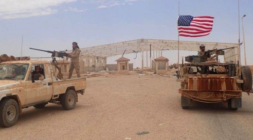 American forces south of Homs, Syria
