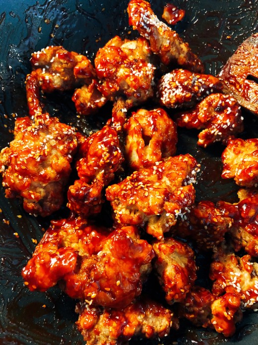 Sweet and Spicy Korean Fried Chicken | Delishably