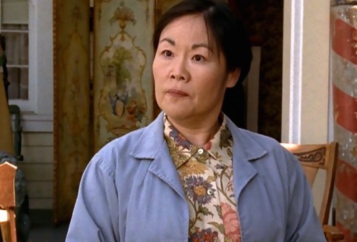 Emily Kuroda as the stern, no-nonsense Mrs. Kim.