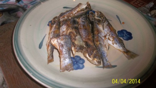 Fried mullets can be eat with green or semi-ripe mangoes, including wi-mangoes to control and prevent diabetes mellitus