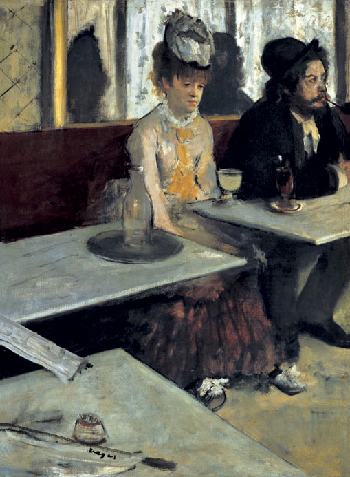 "L'ABSINTHE" BY DEGAS (1876) IS IN THE MUSEE D'ORSAY IN PARIS