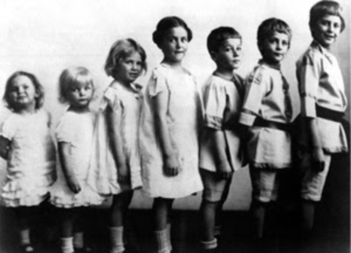 Young Dietrich Bonhoeffer with siblings