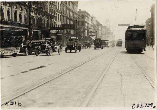 Woodward Avenue, Detroit in 1910