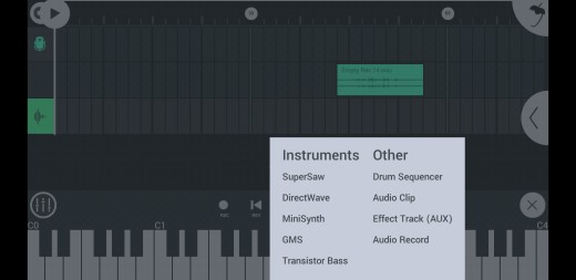 To insert your mp3 tap "Audio Clip", tap "Audio" then select your file. To record tap "Audio Record".