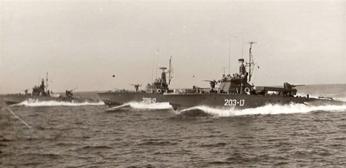 Israeli Navy MTBs circa 1967.  MTBs of this type attacked the USS Liberty.