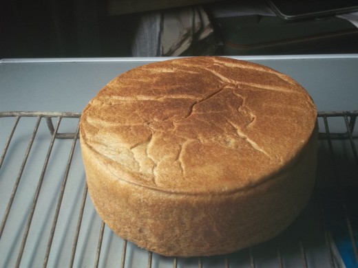 A homemade bread ready to eat