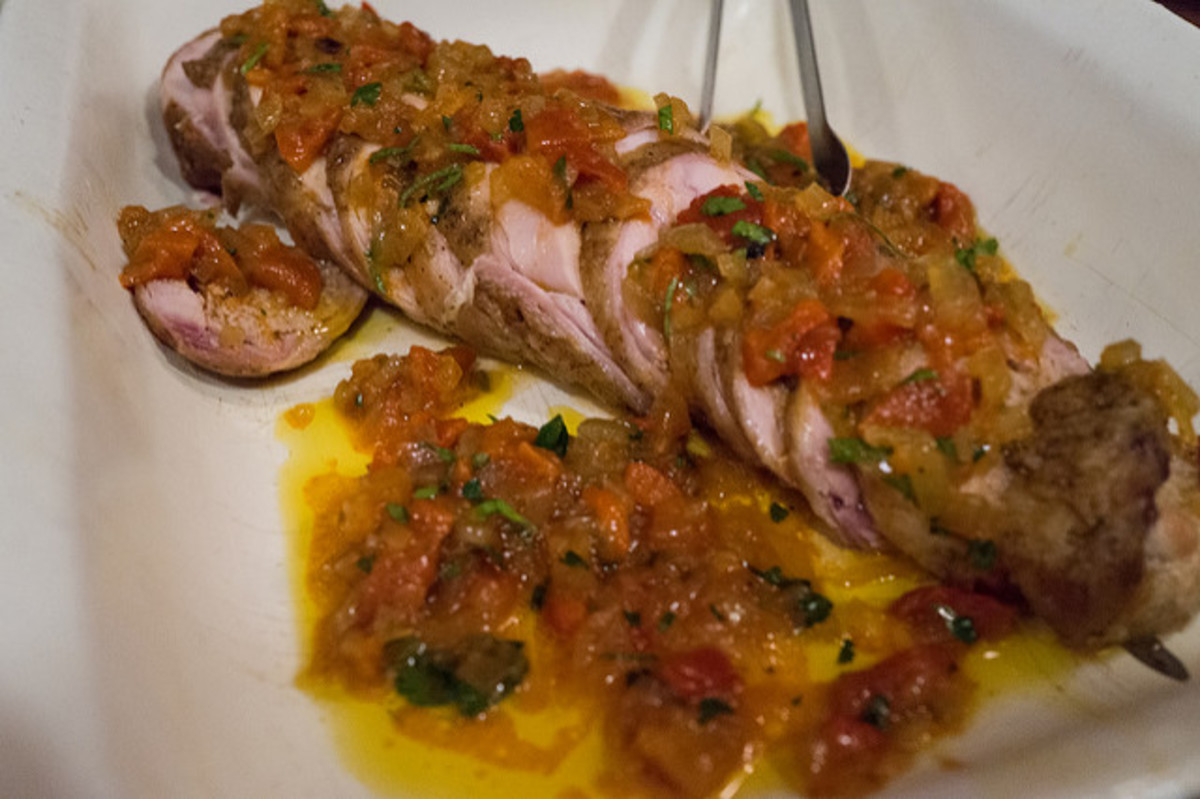 This particular rabbit dish was made in italy.. Use the raisin gravy listed below.