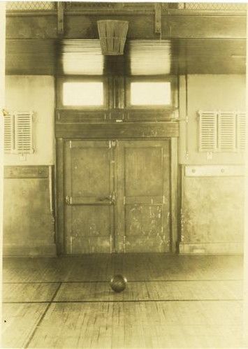 First basketball court, Springfield College, Massachusetts.