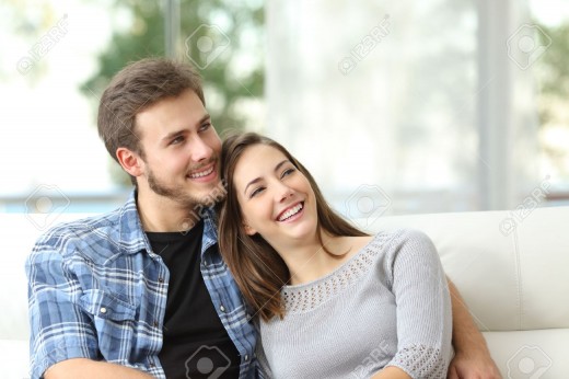 Happy and loving couple