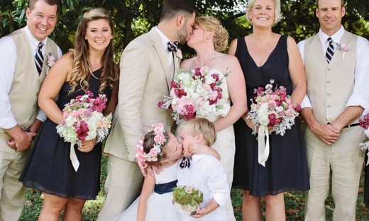 Headline of this story? "Flower girl steals the show!"