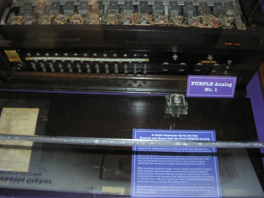 A machine used to decrypt the Japanese Navy's encrypted messages.