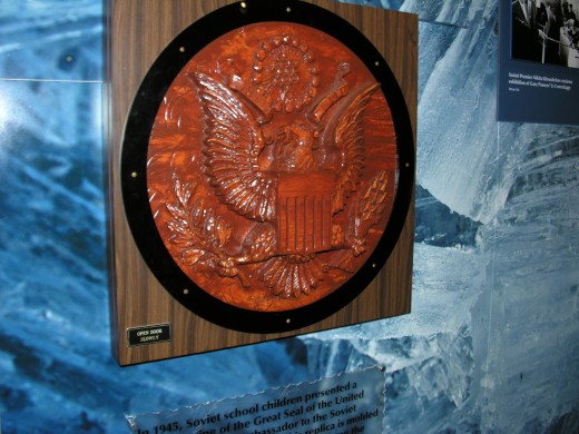 A reproduction of a gift from Soviet children to the United States.