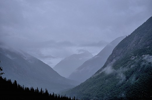 A scenic view along White Pass and Yukon Route