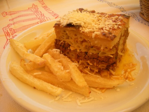 This had pasta and cheese and different things in it. Very good.
