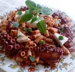 Greek Grandmas Octopus with Pasta Cooking Recipe