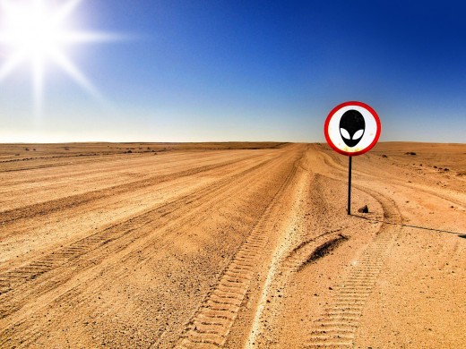 Dirt road to Area 51.