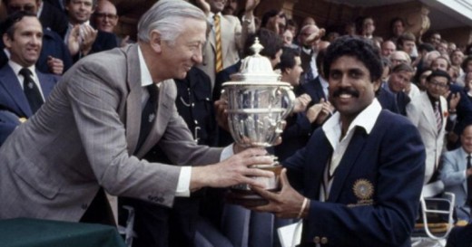 India winning the 1983 World cup