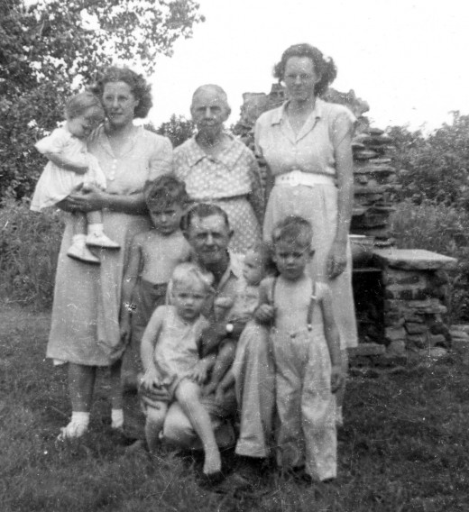 Four generation photo of McGhees.