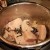 I then dumped about two cups of my mushroom soup into the pot on top of my chicken. I locked the lid and cooked it on Manual for 10 minutes.