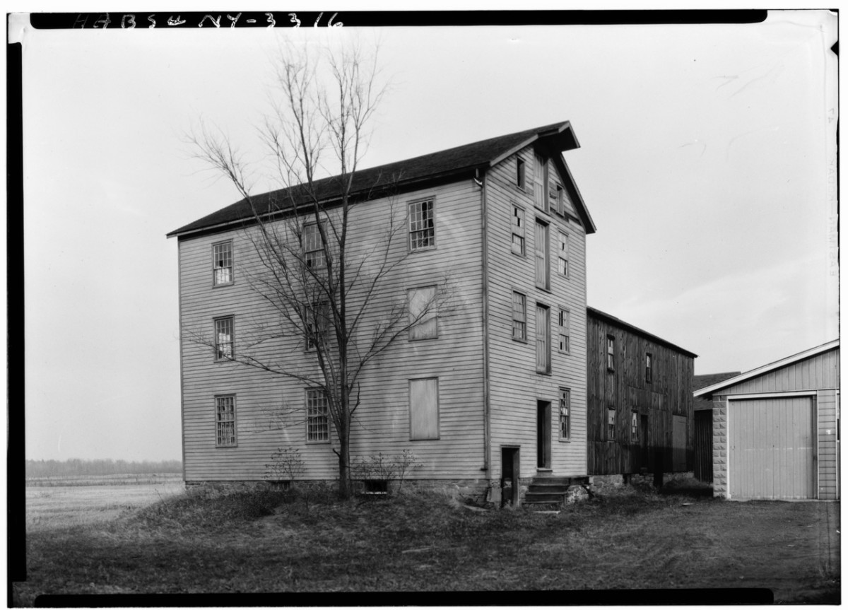 Shaker Church Family Seed House, HABS NY,1-COL,38-2; Photographed in 1927..