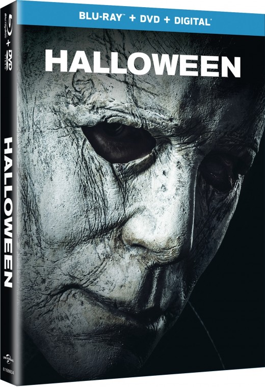 The official cover for the DVD/Blu-ray of, "Halloween."