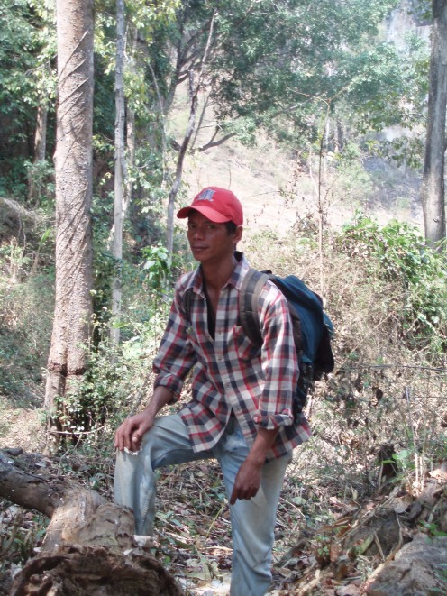 Pat, our long suffering and intrepid guide.  Pang Ma Pha, Mae Hong Sorn.