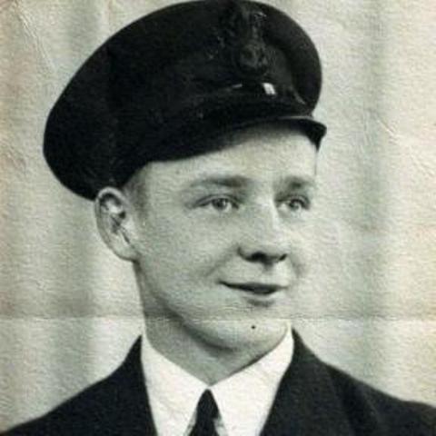 Tommy Brown, the under-age canteen staff member aboard HMS 'Petard', who warned Fasson and Grazier that U-559 was about to sink