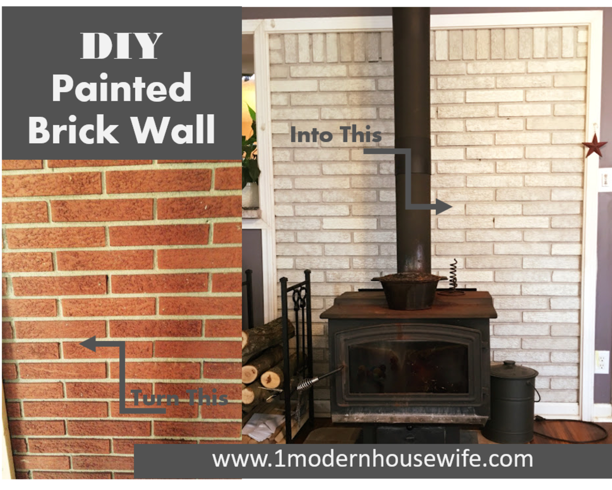 Diy How To Paint A Brick Fireplace Dengarden