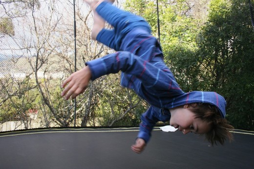 Trampoline  jumping