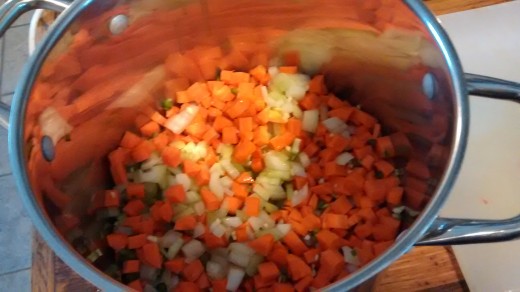  VEGETABLES BEING SAUTE'ED