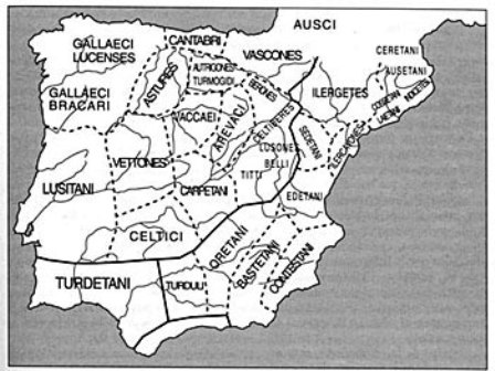 The Celtic tribes of the Iberian peninsula in the days of the Roman empire
